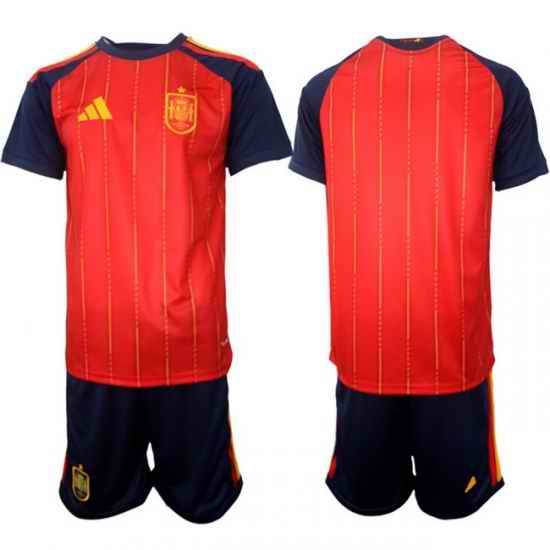 Spain 2026 FIFA World Cup Soccer Jersey Red BLANK